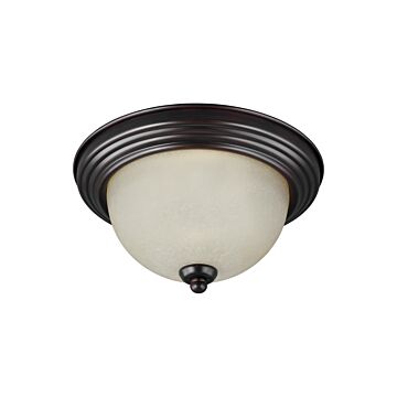 Geary 3-Light Flush Mount in Bronze