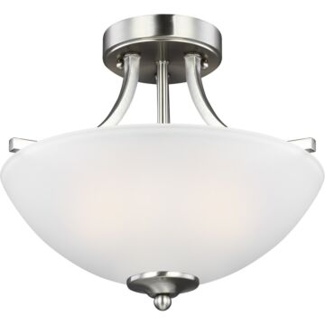 Generation Lighting Geary 2-Light Ceiling Light in Brushed Nickel