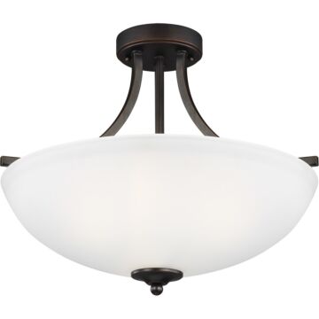 Generation Lighting Geary 3-Light Ceiling Light in Bronze