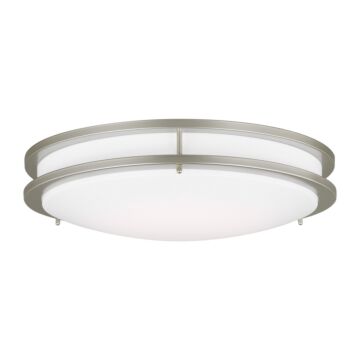 Mahone 1-Light LED Flush Mount Ceiling Light in Painted Brushed Nickel