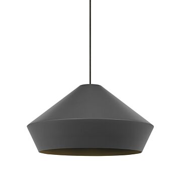 Brummel One Light Pendant in Satin Nickel by Visual Comfort Modern