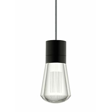 Alva LED Pendant in Black by Visual Comfort Modern