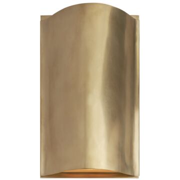 Avant LED Wall Sconce in Antique-Burnished Brass by Visual Comfort Signature