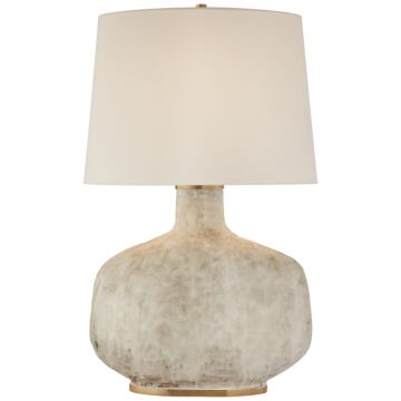 Beton  Table Lamp in Antiqued White Ceramic by Visual Comfort Signature