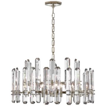 Bonnington  Chandelier in Polished Nickel by Visual Comfort Signature