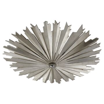 Claymore LED Flush Mount in Burnished Silver Leaf by Visual Comfort Signature