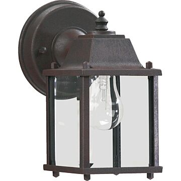 Aluminum Box Lanterns One Light Wall Mount in Rust by Quorum International