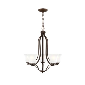 Emmons  Chandelier in Bronze by Generation Lighting