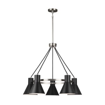 Towner Chandelier in Brushed Nickel by Generation Lighting