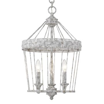 Ferris OY Three Light Pendant in Oyster by Golden