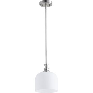 Richmond One Light Pendant in Satin Nickel by Quorum International