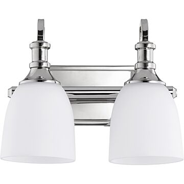 Richmond Two Light Vanity in Polished Nickel by Quorum International