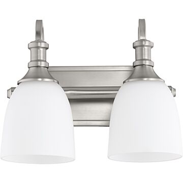 Richmond Two Light Vanity in Satin Nickel by Quorum International