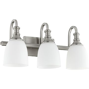 Richmond Three Light Vanity in Satin Nickel by Quorum International
