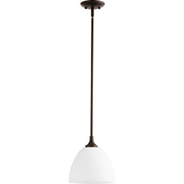 Enclave One Light Pendant in Oiled Bronze by Quorum International