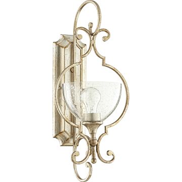 Ansley Wall Mount in Aged Silver Leaf by Quorum