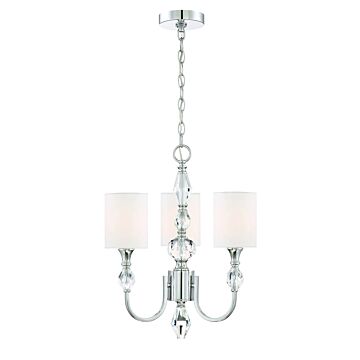 Evi 3-Light Chandelier in Chrome
