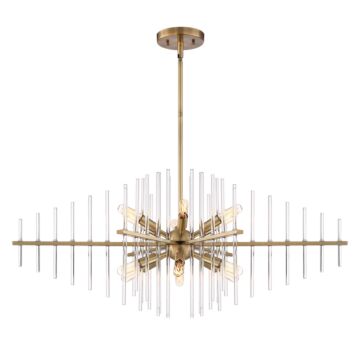 Reeve 12-Light Island Pendant in Burnished Antique Brass