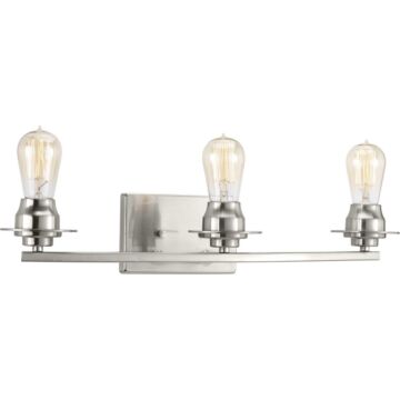 Debut 3-Light Bathroom Vanity Light in Brushed Nickel
