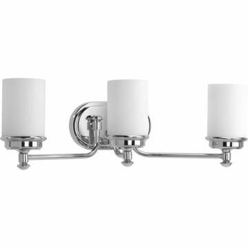 Glide 3-Light Bathroom Vanity Light in Polished Chrome
