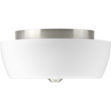 Leap 2-Light Flush Mount in Brushed Nickel