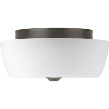 Leap 2-Light Flush Mount in Antique Bronze