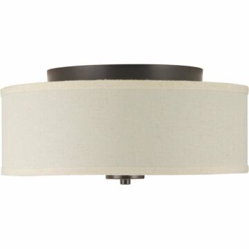 Inspire LED 1-Light LED Flush Mount in Antique Bronze