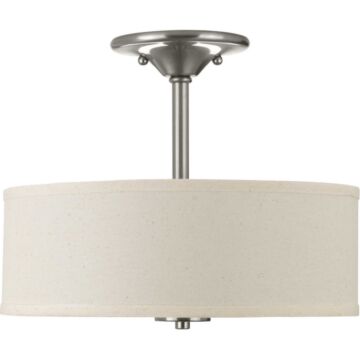 Inspire 2-Light Semi-Flush Mount in Brushed Nickel