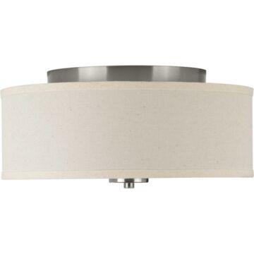 Inspire 2-Light Flush Mount in Brushed Nickel