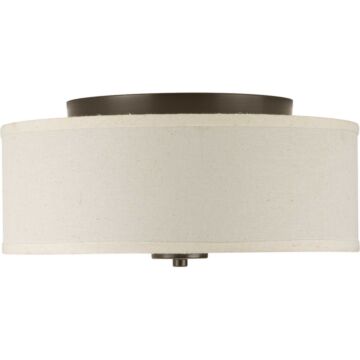 Inspire 2-Light Flush Mount in Antique Bronze