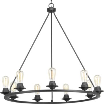Debut 9-Light Chandelier in Graphite