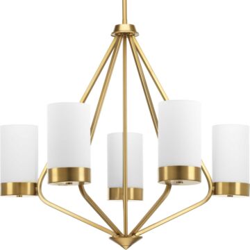 Elevate 5-Light Chandelier in Brushed Bronze