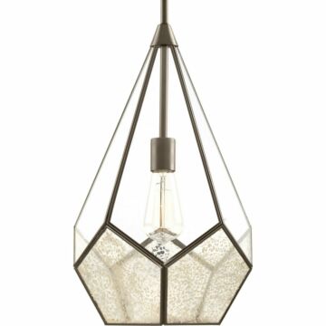 Cinq 1-Light Pendant in Antique Bronze