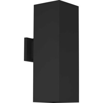 LED Squares 2-Light LED Wall Lantern in Black