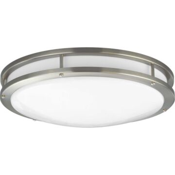 LED Linear 1-Light LED Flush Mount in Brushed Nickel