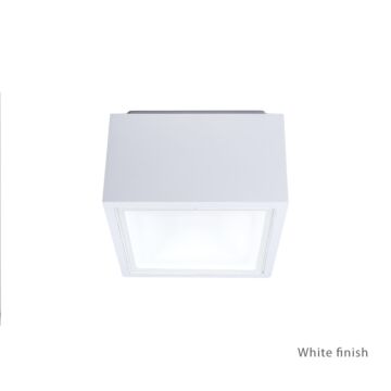 Bloc LED Outdoor Flush Mount in White by Modern Forms