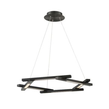 Metric LED Chandelier in Black by Modern Forms