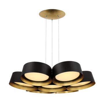 Marimba LED Chandelier in Gold Leaf Bronze by Modern Forms