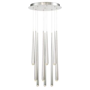 Cascade LED Pendant in Polished Nickel by Modern Forms