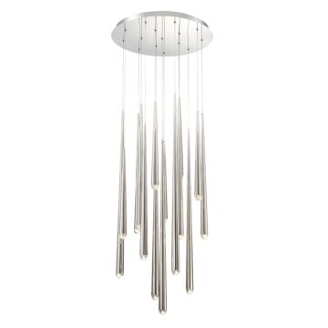 Cascade LED Pendant in Polished Nickel by Modern Forms