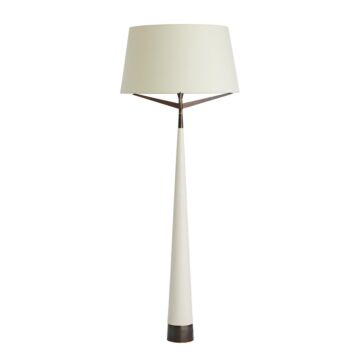 Elden One Light Floor Lamp in Ivory by Arteriors