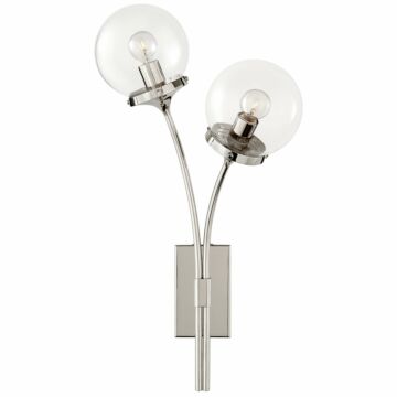Prescott  Wall Sconce in Polished Nickel by Visual Comfort Signature