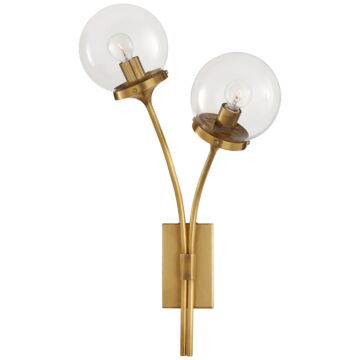 Prescott  Wall Sconce in Soft Brass by Visual Comfort Signature