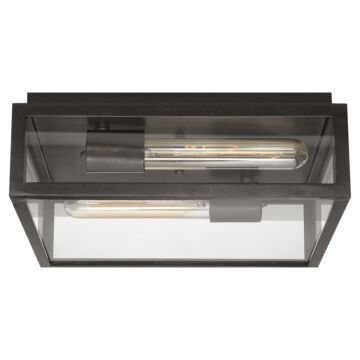 Fresno  Flush Mount in Aged Iron by Visual Comfort Signature