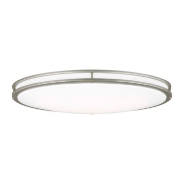 Mahone 1-Light LED Flush Mount Ceiling Light in Painted Brushed Nickel