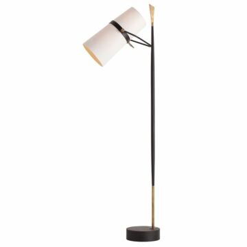 Yasmin Two Light Floor Lamp in Antique Black by Arteriors