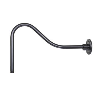 R Series Goose Neck in Aluminum Satin Black by Millennium Lighting