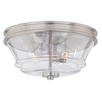 Toledo  Flush Mount in Satin Nickel by Vaxcel