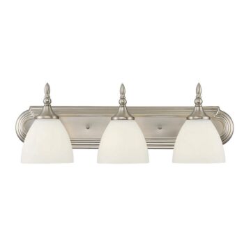 Herndon Three Light Bath Bar in Satin Nickel by Savoy House