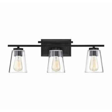 Savoy House Calhoun 3 Light Bathroom Vanity Light in Black